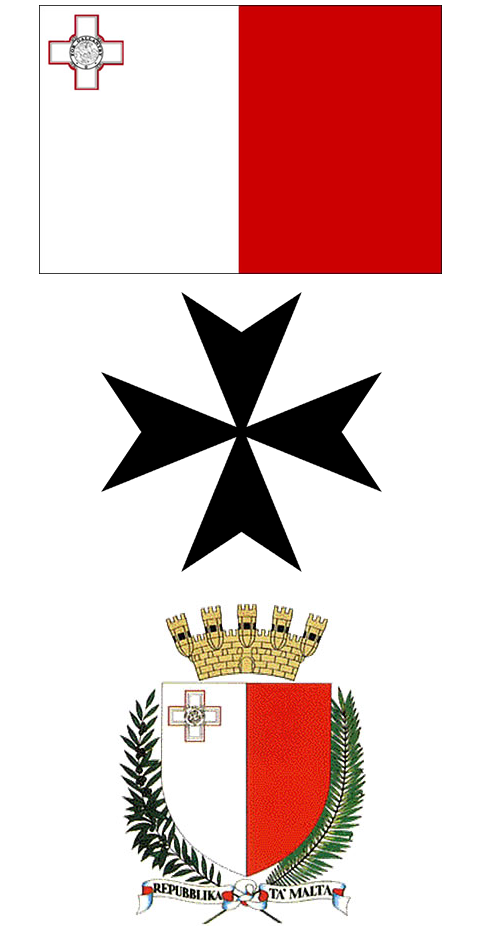 Malta's symbols: Flag, cross and emblem