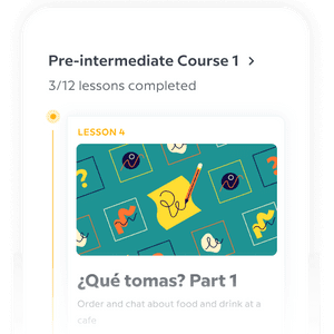 Expert made courses - app - Credit: Babbel